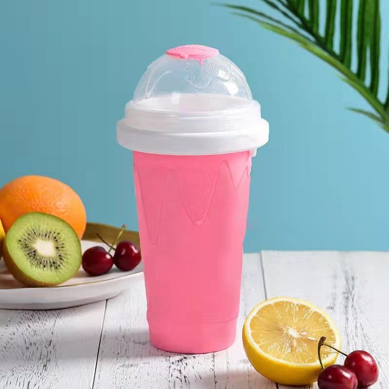image-Slushy Maker Cup DIY Smoothie Frozen Magic Squeeze Cup