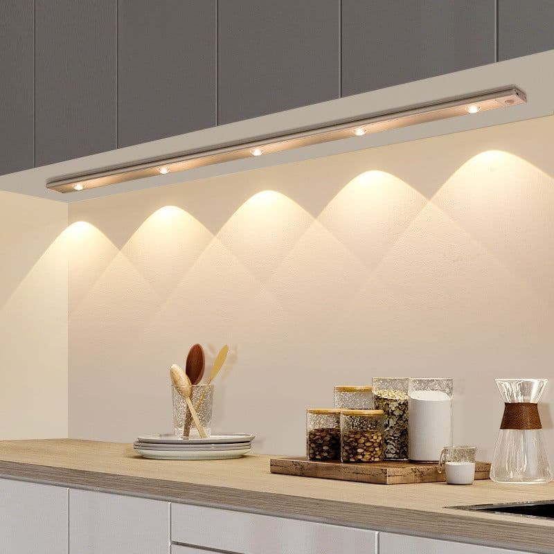 image-LED Motion Sensor Rechargeable Light Bar for Cabinet Wardrobe