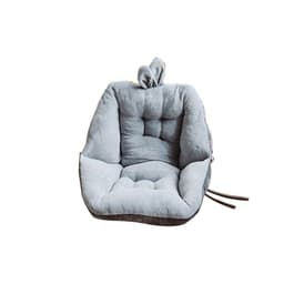 image-Polyester Chair Cushion Seat Pad 45x45cm Gray Black