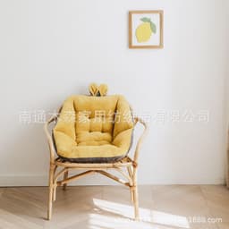image-Polyester Chair Cushion Seat Pad 45x45cm Gray Black
