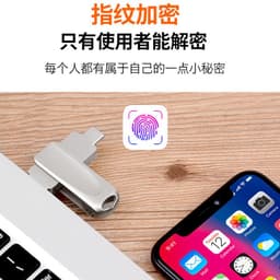 image-Hanrbei 3-in-1 USB Flash Drive Rotating Type-C Android Apple OTG