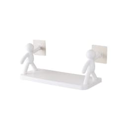 image-Japanese-Style Wall-Mounted Hook Rack Kitchen Bathroom Storage