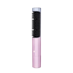 image-Wireless USB Rechargeable Hair Straightener Comb 2-in-1 Curl