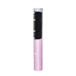 image-Wireless USB Rechargeable Hair Straightener Comb 2-in-1 Curl