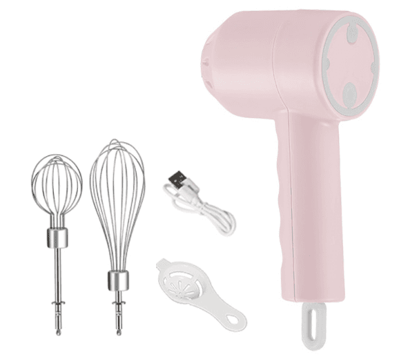 image-Portable Electric Milk Frother Handheld Mini Whisk Mixer