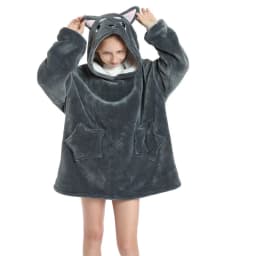 image-TV Blanket Hoodie Wearable Blanket Sweatshirt for Kids and Adults
