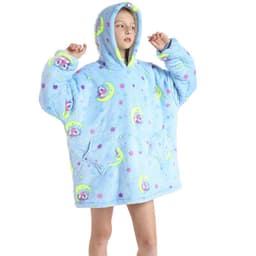 image-TV Blanket Hoodie Wearable Blanket Sweatshirt for Kids and Adults