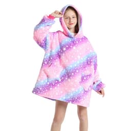 image-TV Blanket Hoodie Wearable Blanket Sweatshirt for Kids and Adults