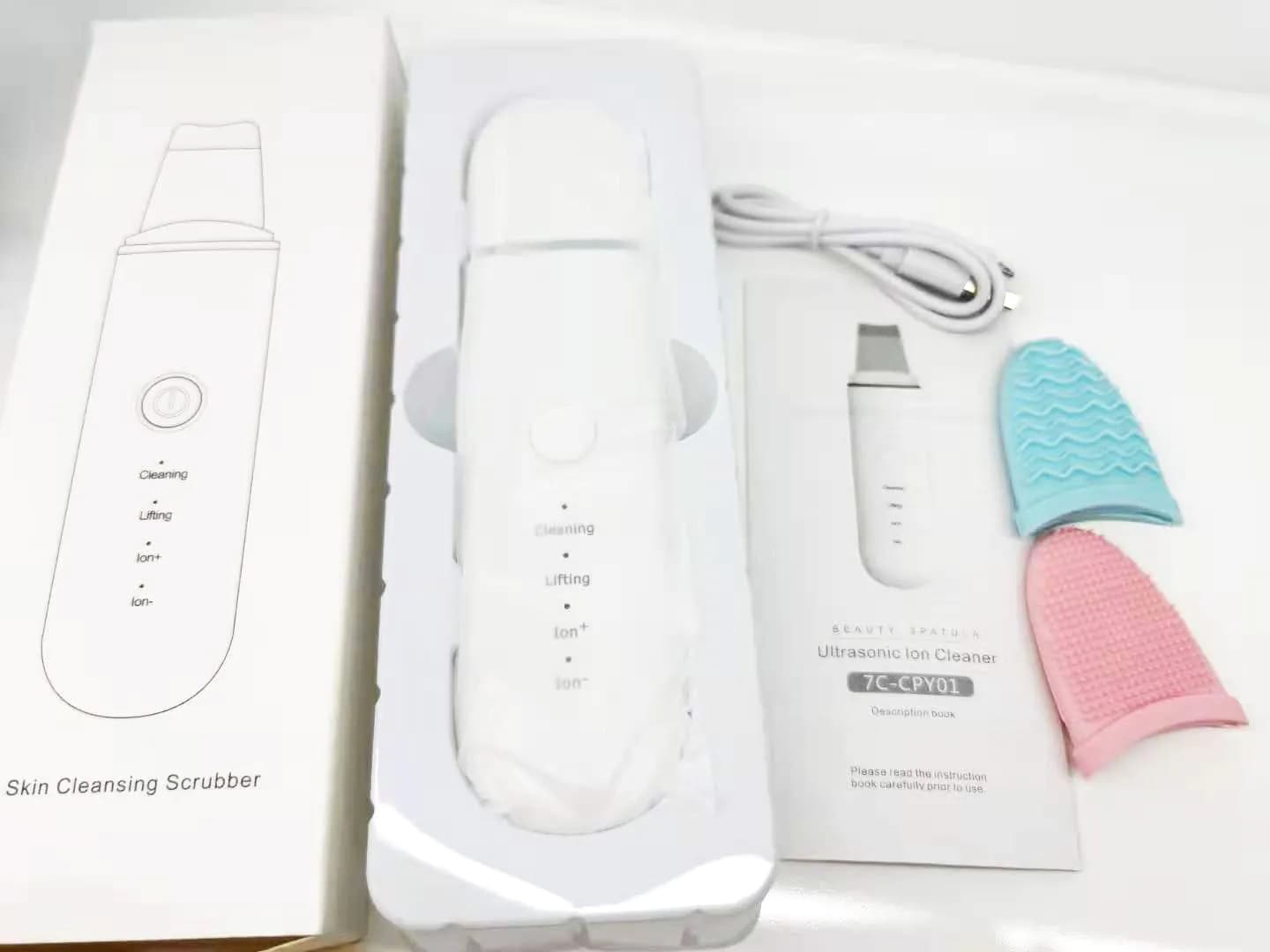 image-Ultrasonic Skin Scrubber Pore Cleaner Blackhead Remover