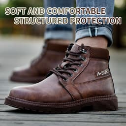 image-Sheng Baodao Steel Toe Safety Shoes Anti-Smashing Work Boots