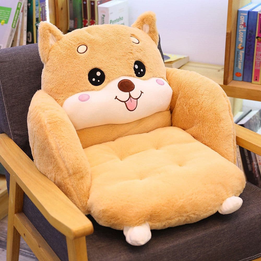 image-Cartoon Cat Plush Cushion Pillow 55x40cm Office Home Seat