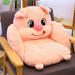 image-Cartoon Cat Plush Cushion Pillow 55x40cm Office Home Seat