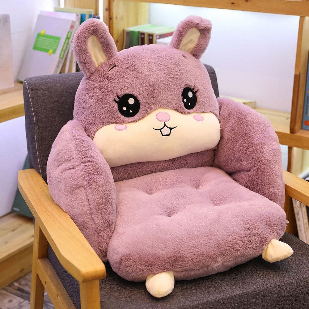 image-Cartoon Cat Plush Cushion Pillow 55x40cm Office Home Seat