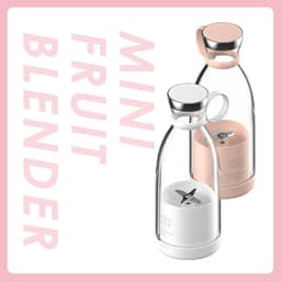 image-Portable Electric Juicer Cup 350ml Wireless Charging Mini Blender
