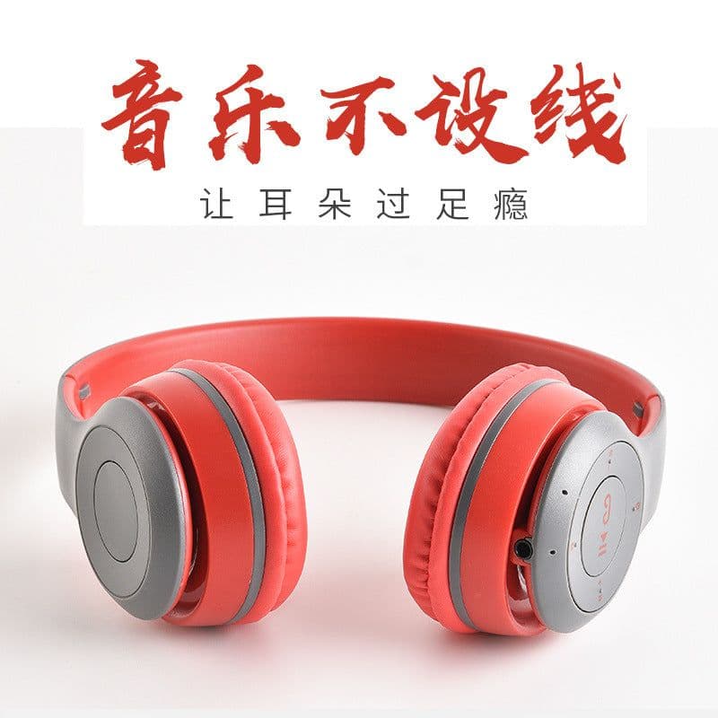 image-Wireless Bluetooth 5.0 Headset Foldable Stereo Over-Ear