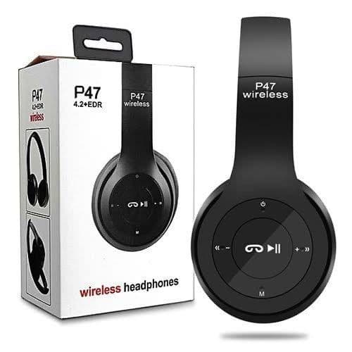 image-Wireless Bluetooth 5.0 Headset Foldable Stereo Over-Ear