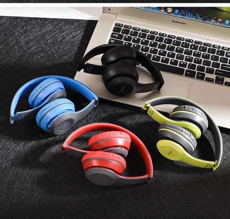 image-Wireless Bluetooth 5.0 Headset Foldable Stereo Over-Ear