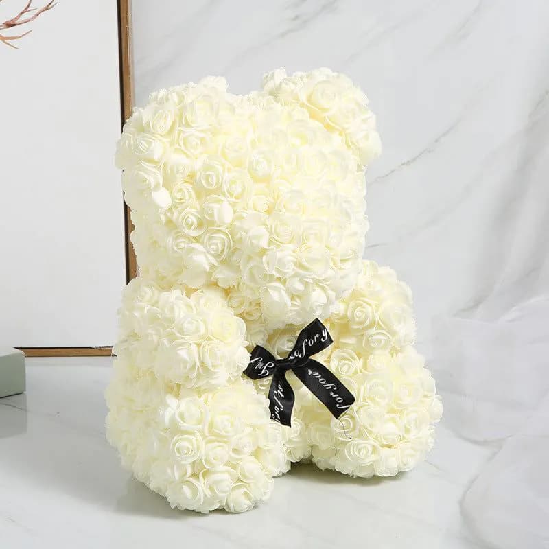 image-Rose Bear 40cm Panda with Heart Gift Box