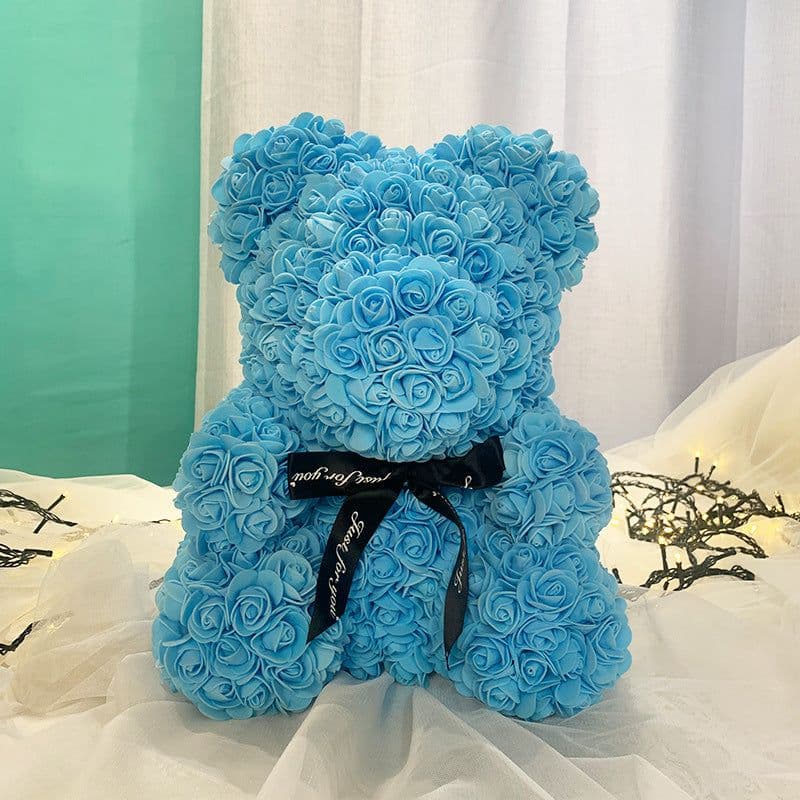 image-Rose Bear 40cm Panda with Heart Gift Box