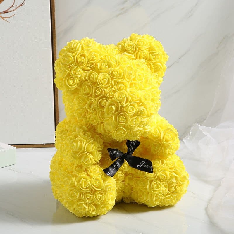 image-Rose Bear 40cm Panda with Heart Gift Box