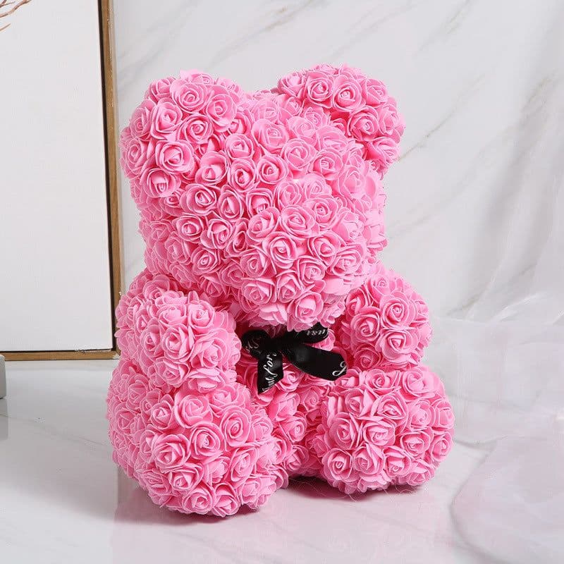 image-Rose Bear 40cm Panda with Heart Gift Box