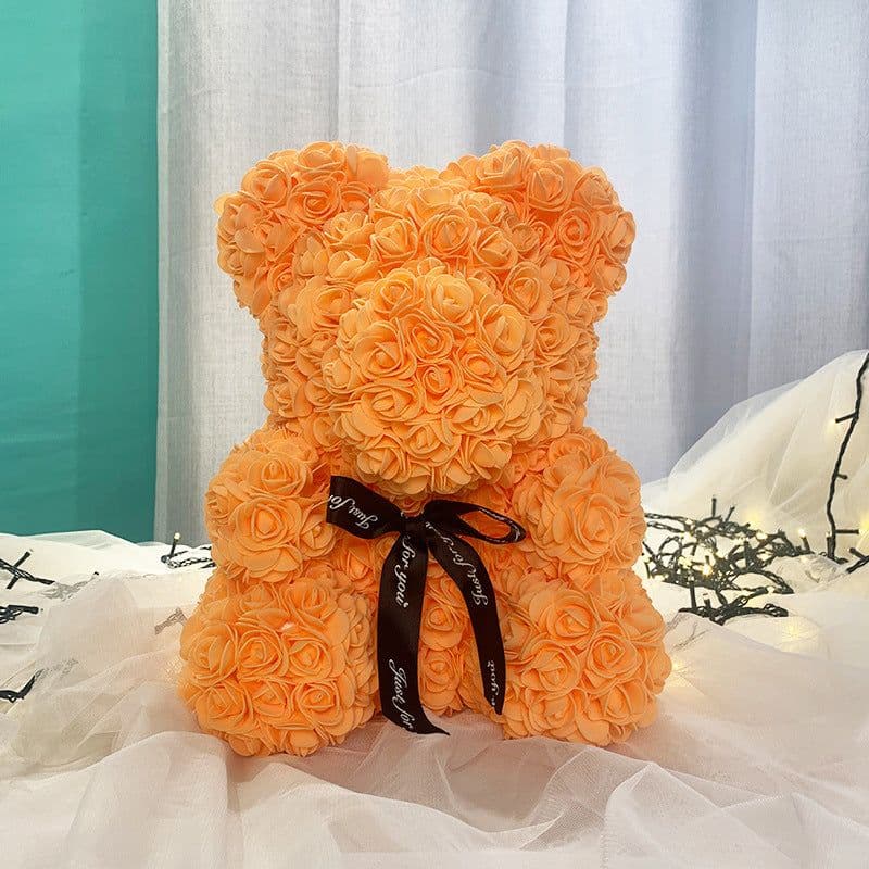 image-Rose Bear 40cm Panda with Heart Gift Box