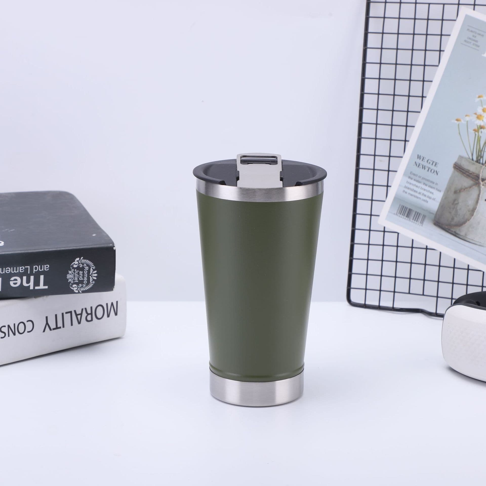 image-Feiying 20oz Stainless Steel Insulated Tumbler with Opener