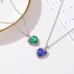 image-Titanic Heart of the Ocean Crystal Necklace