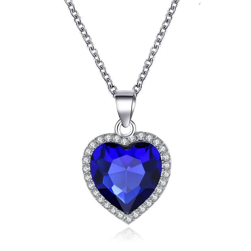image-Titanic Heart of the Ocean Crystal Necklace