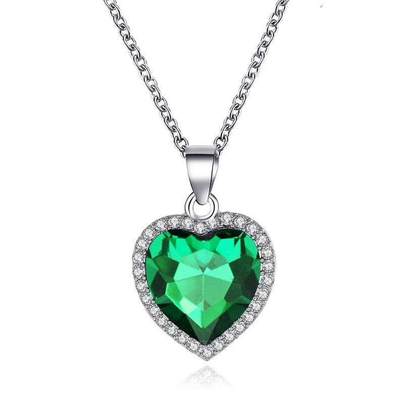 image-Titanic Heart of the Ocean Crystal Necklace