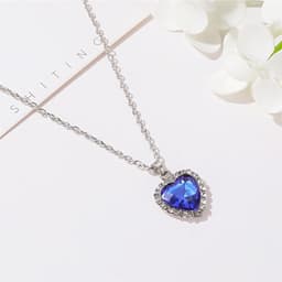 image-Titanic Heart of the Ocean Crystal Necklace