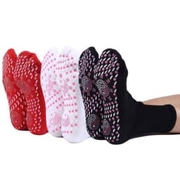 image-Self-Heating Tourmaline Socks Mid-Tube Warm Massage Cotton Socks