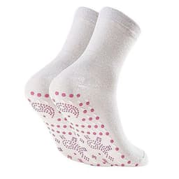 image-Self-Heating Tourmaline Socks Mid-Tube Warm Massage Cotton Socks