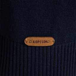 image-Men's Stand Collar Pullover Sweater Long Sleeve Slim Fit Cotton
