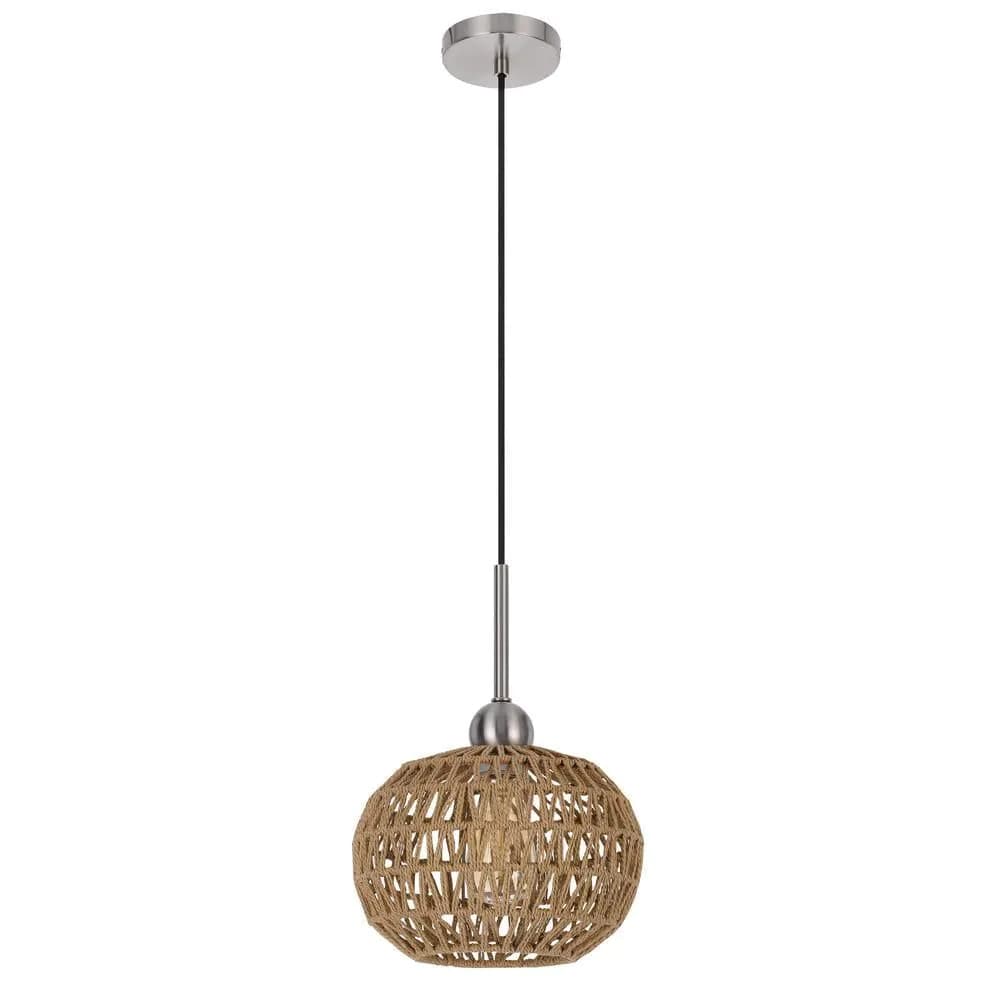 image-60W Medan Roped Pendant Fixture