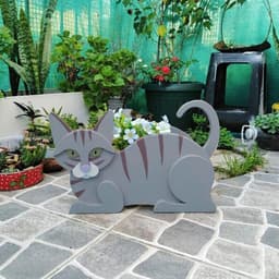 image-Animal Planter Pot Garden Cat Flower Pot Art Craft Decoration