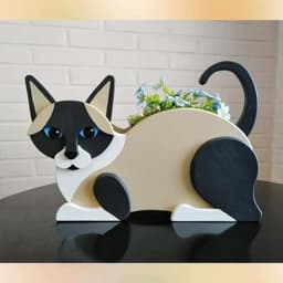 image-Animal Planter Pot Garden Cat Flower Pot Art Craft Decoration