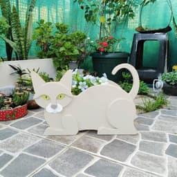 image-Animal Planter Pot Garden Cat Flower Pot Art Craft Decoration