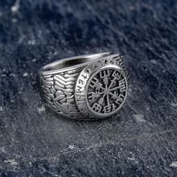 image-Viking Compass Rune Stainless Steel Ring