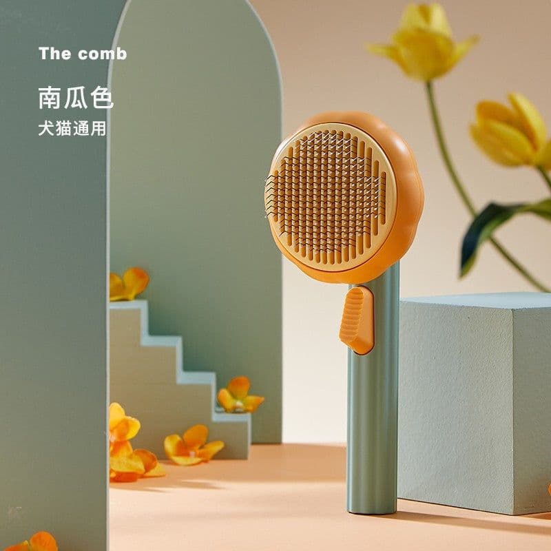 image-Pet Comb Self-Cleaning Brush for Dogs & Cats Hair Removal
