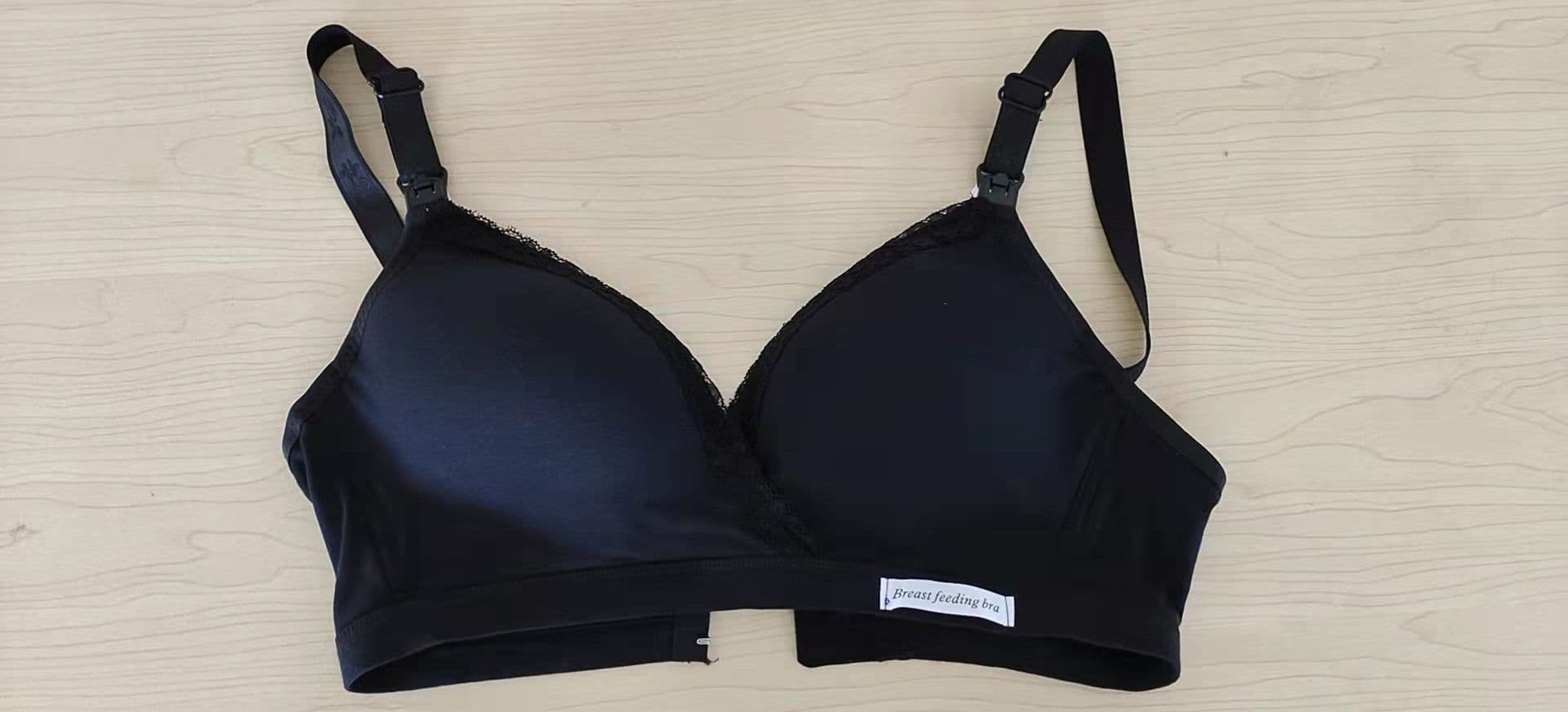 image-Cross Breastfeeding Bra Wireless Double Buckle Maternity Nursing Bra