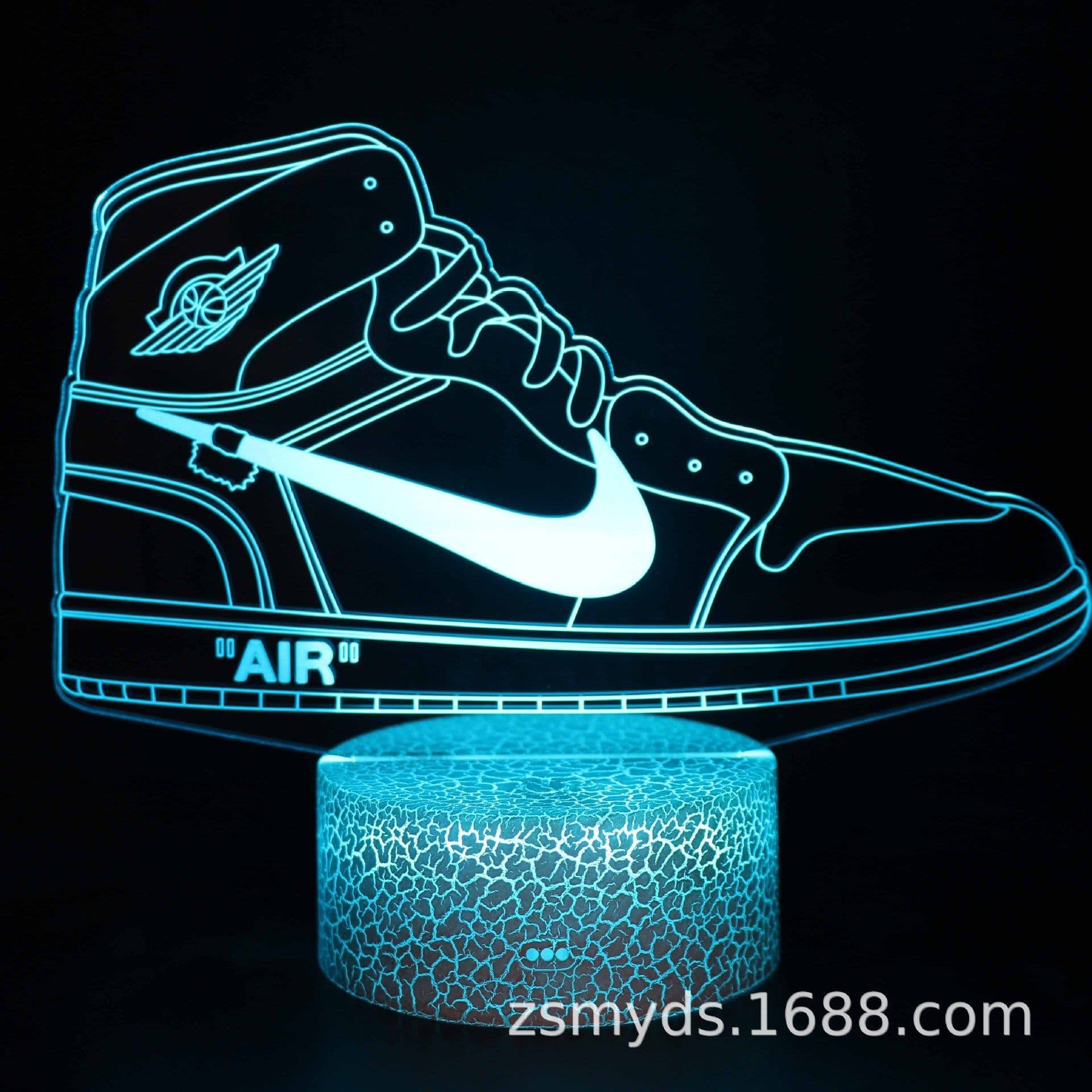 image-Sports Shoes Skates 3D LED Night Light Touch Remote Control