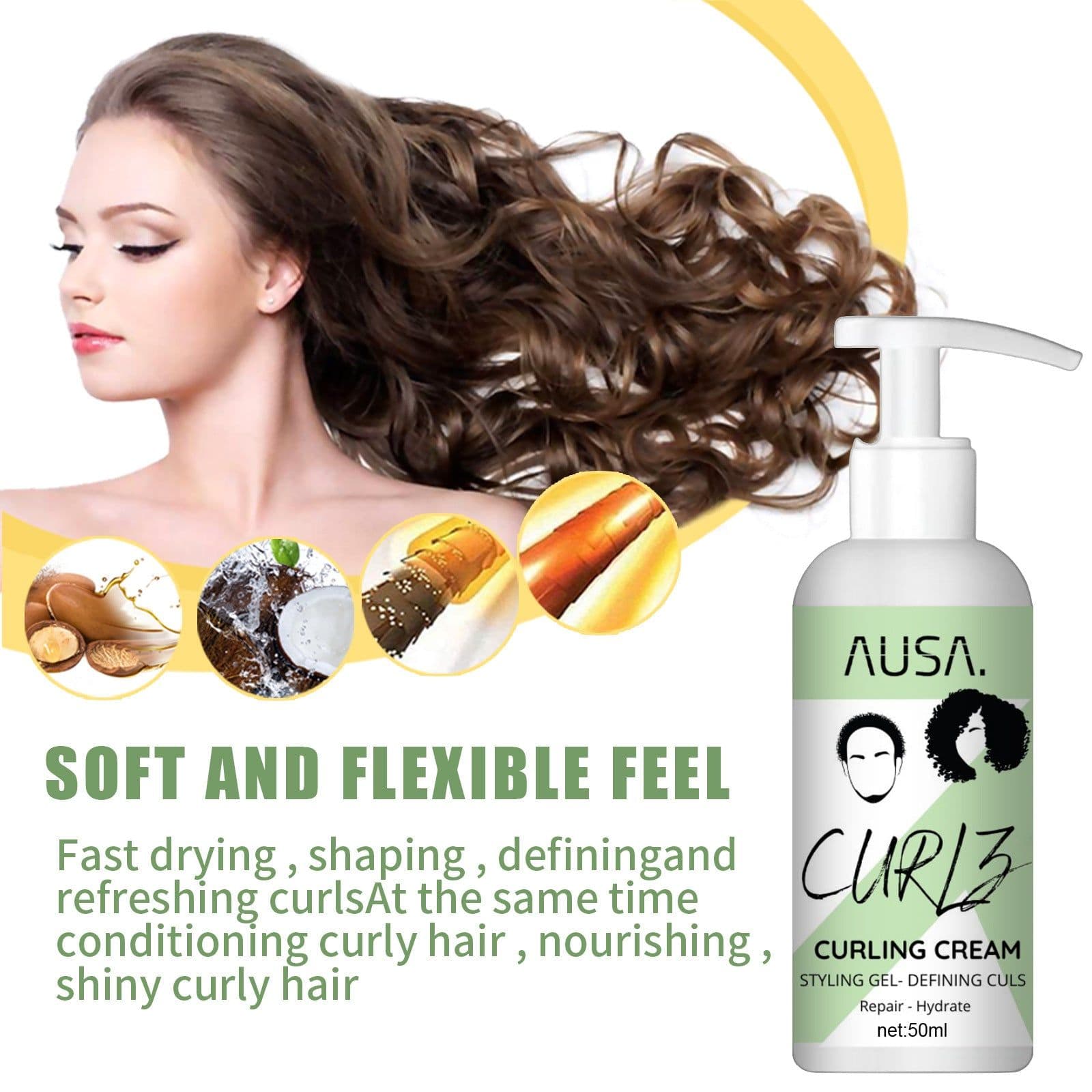 image-West&Month Curly Hair Elastin 50ml Anti-Frizz Styling Cream