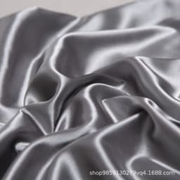 image-Satin Pillowcase 51x91cm Grey Polyester Silk-Like