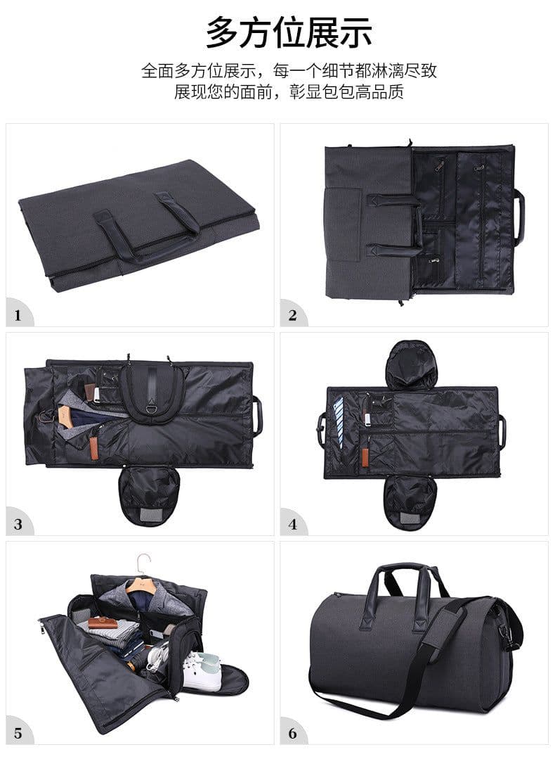 image-Oxford Cloth Suit Storage Bag Travel Garment Carrier 36-55L