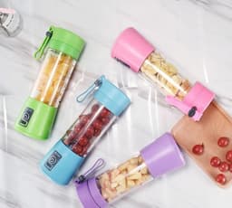 image-USB Rechargeable Portable Blender Juice Cup Mini Fruit Juicer