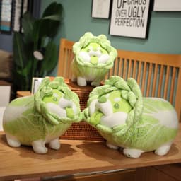 image-Saite Green Cabbage Plush Toy Pillow Doll 80cm