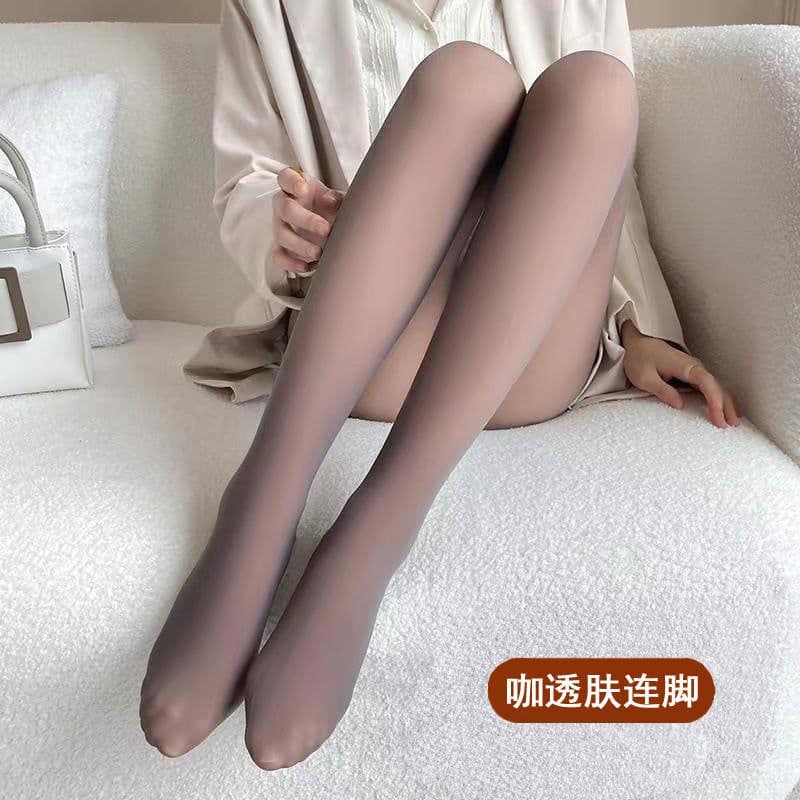 image-GVIAN CXY Thermal Fleece Lined Pantyhose High Waist Nylon