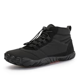 image-Unisex Waterproof Winter Snow Boots Fleece Lined High-Top Shoes