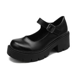 image-Mary Jane Shoes Women's Thick Heel Retro College Style